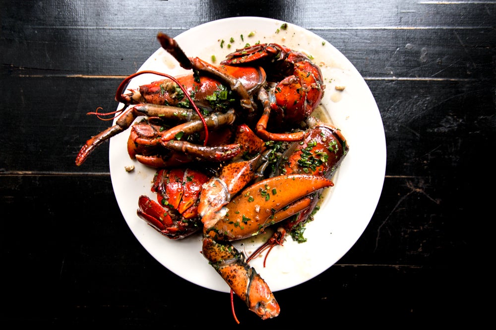 Bourbon-Roasted Lobster