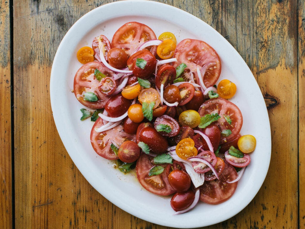 Marinated Tomatoes with Mint