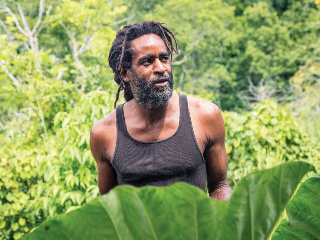 Jamaican farmer Chris Binns