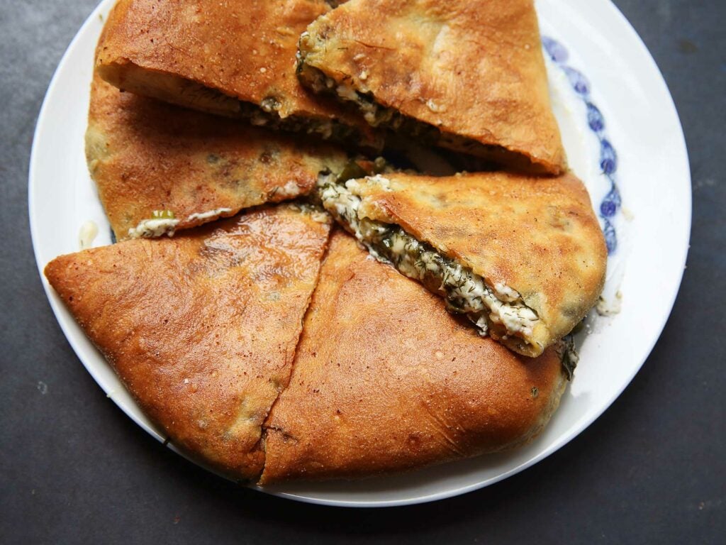 Ossetian Beet Top and Cheese Pie