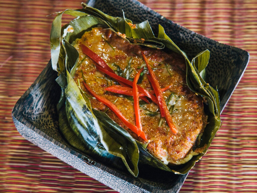 Fish Baked in Curry Custard (Amok)