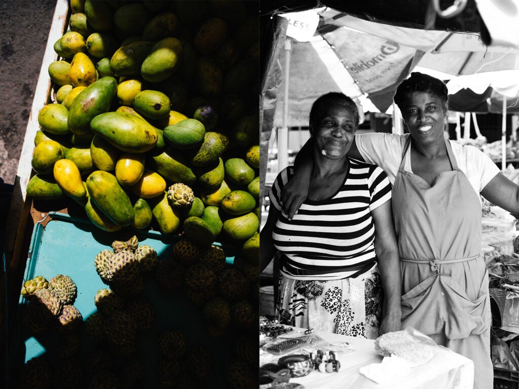 Caribbean market St. Lucia