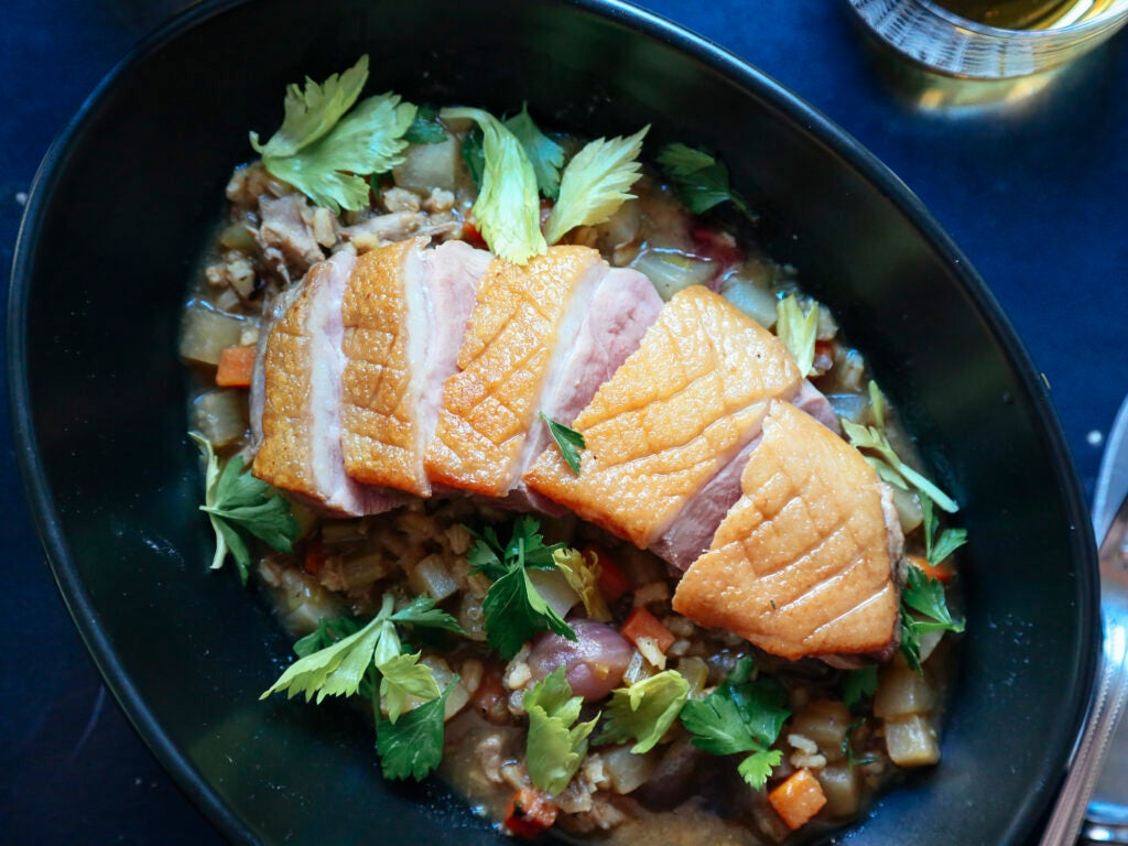Duck Breast with Scotch Broth