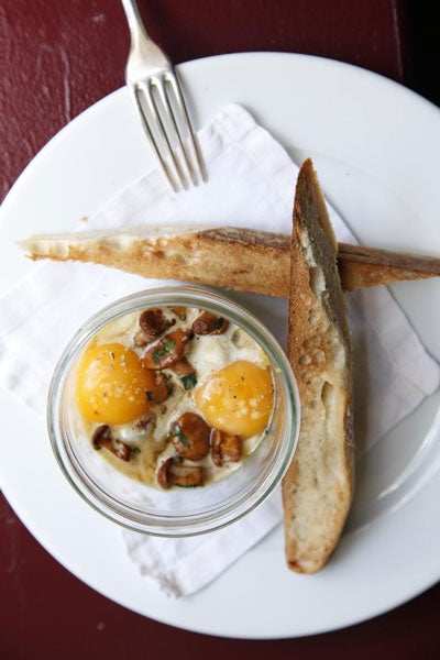 Coddled Eggs with Chanterelles