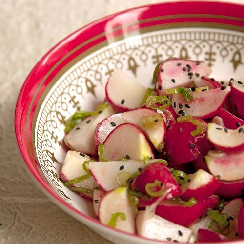 Pickled Radishes and Green Onion