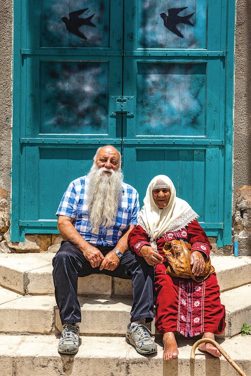 Uri Jeremias and Fatmeh Wachesh, in the old port city of Akko in Western Galilee