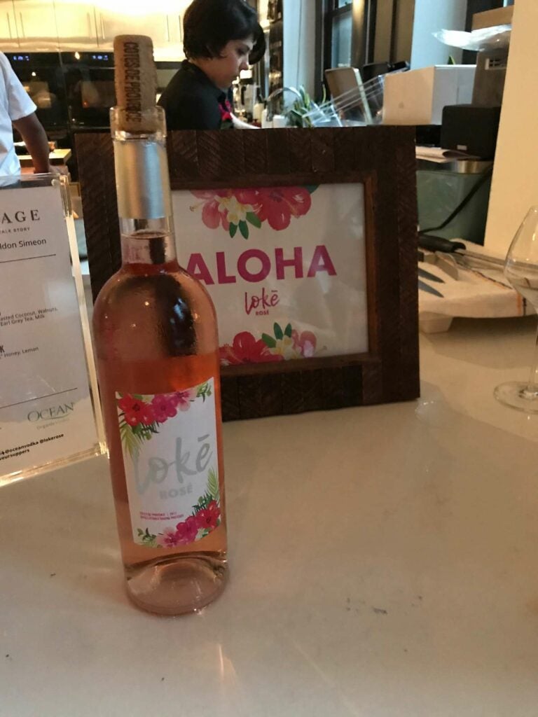 aloha alcoholic beverage at SAVEUR test kitchen