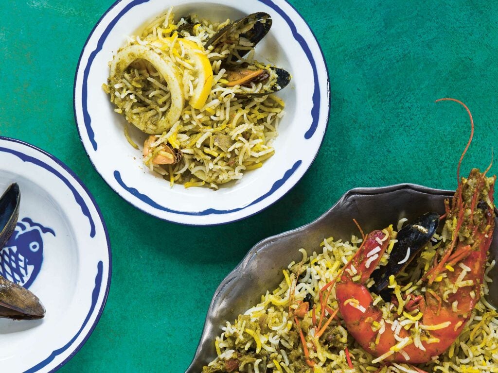 Pakistani Seafood Biryani Biryani