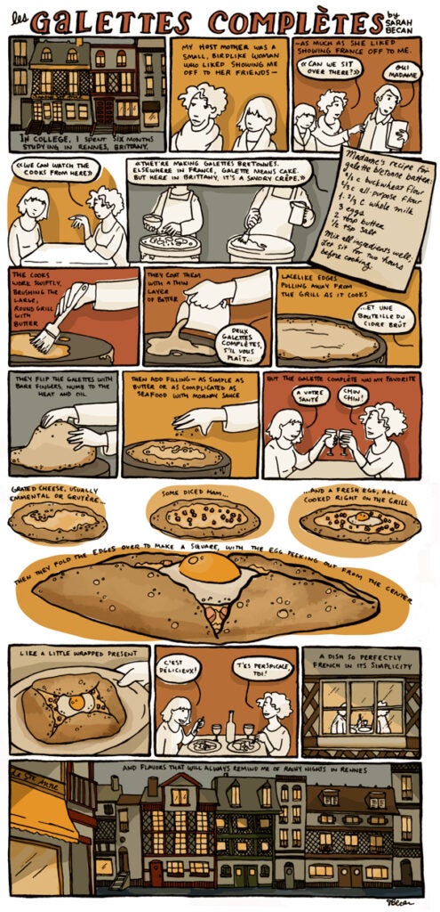 comic strip about crepes
