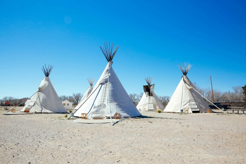 If trailers aren't really your thing, try a teepee