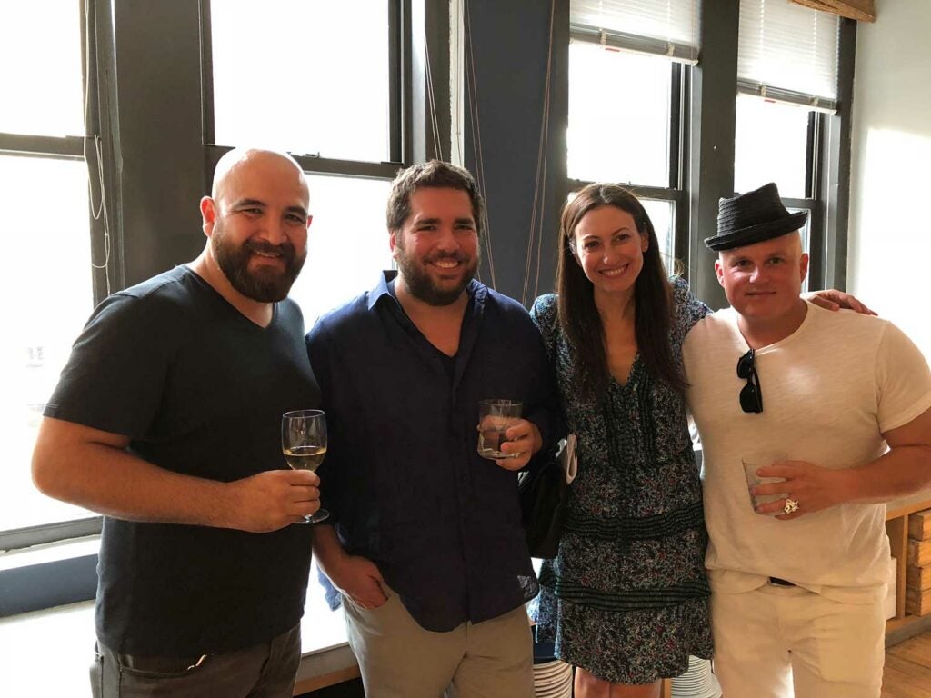 Cosme Aguilar of Casa Enrique, Michael Stillman from Quality Branded, his wife Allison Levine, and Ryan Bartlowe of Ernesto’s