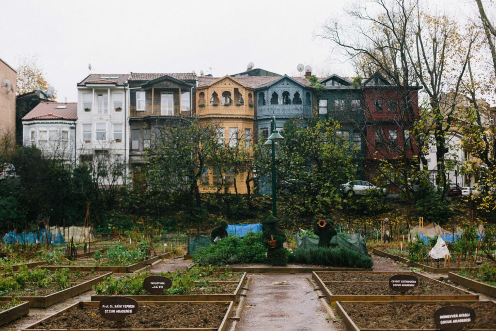 A Turkish *bostan*, or community garden, from Fare Magazine's story 