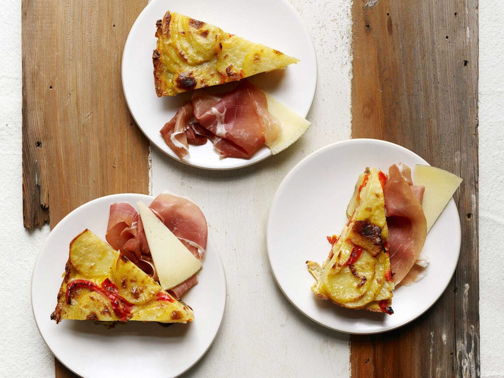 Tortilla with Ham and Cheese