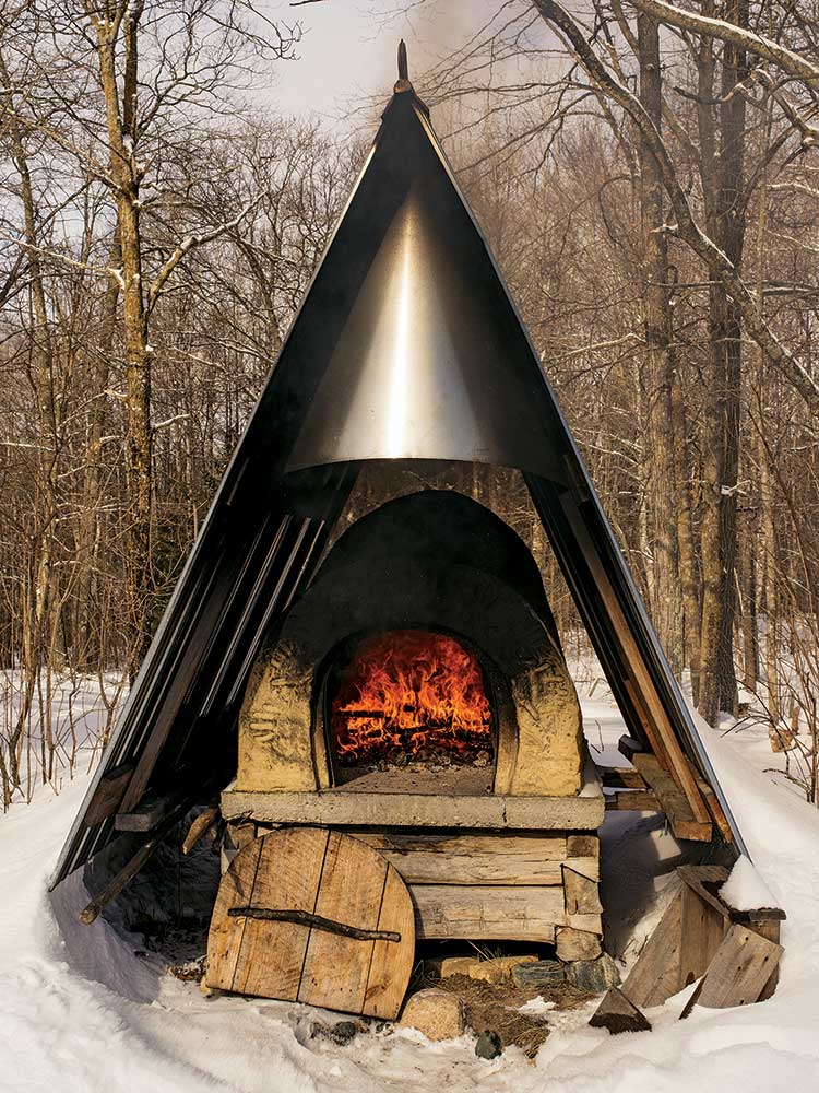 wood fire clay oven
