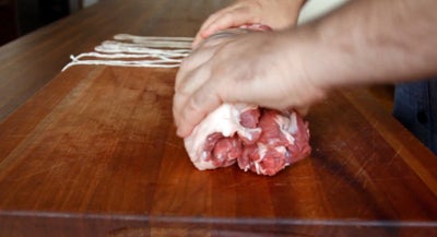 how to roll meat