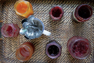 Fruit jams made by Gerda Gerghiceau