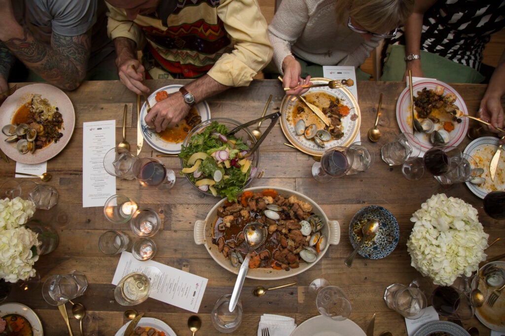 Overhead Table Shot, Saveur Suppers