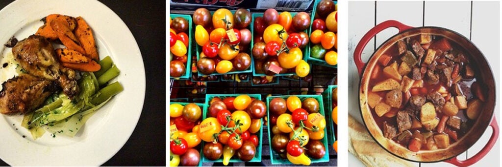 Fresh colorful tomatoes