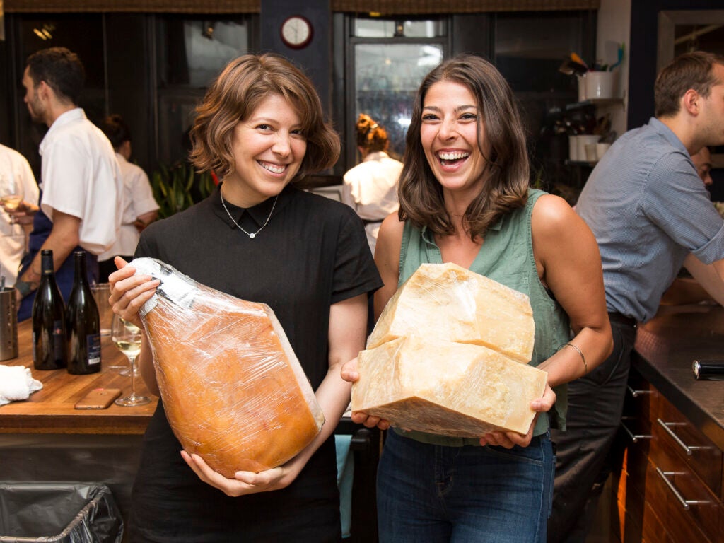 Test Kitchen Associate Kristy Mucci and Test Kitchen Director Stacy Adimando love cheese and prosciutto