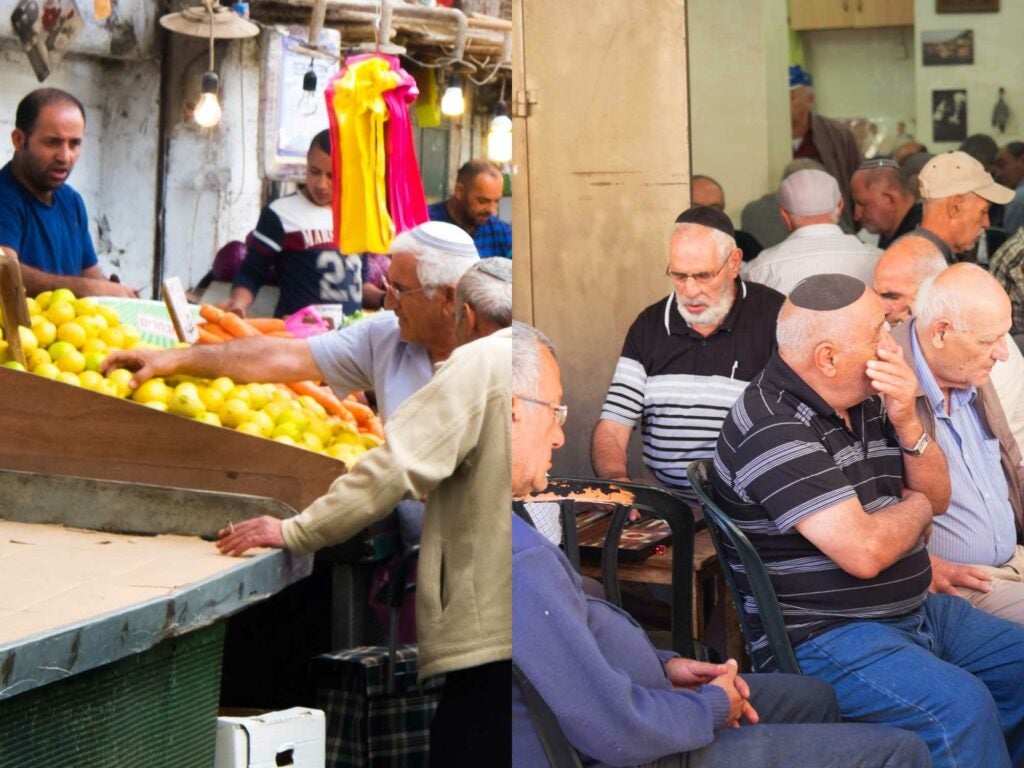 Market Stalls and Elderly Backgammon