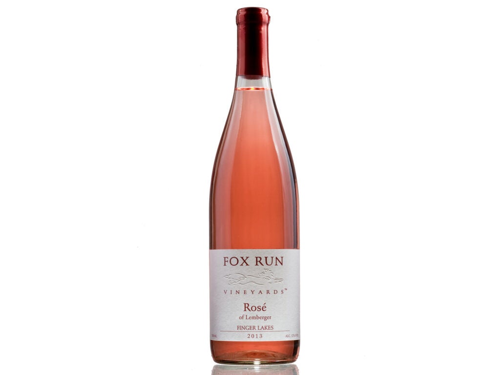 fox run rose wine bottle