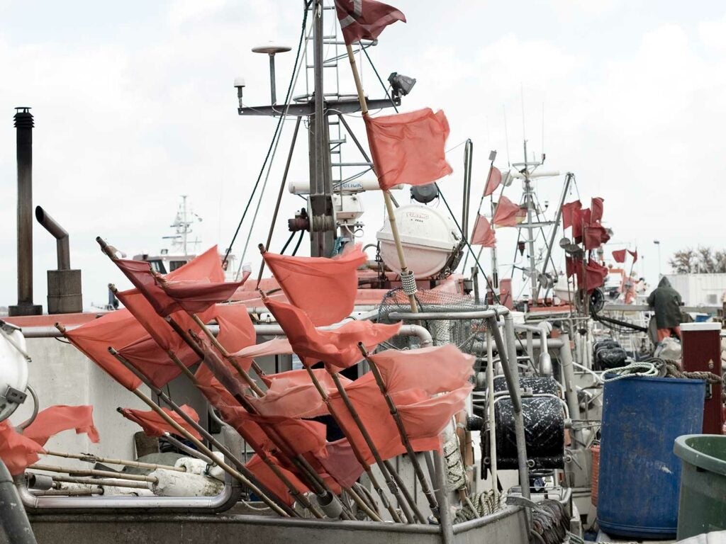 rigs of fishermen's boats