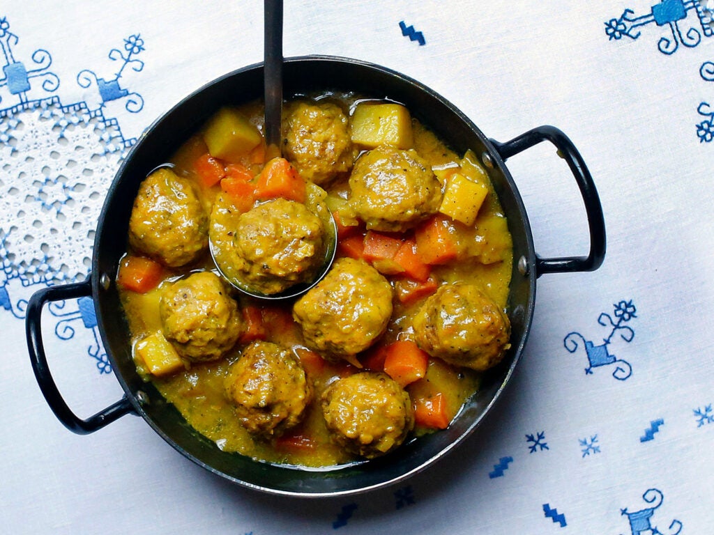 Lamb Meatballs with Carrots and Potatoes