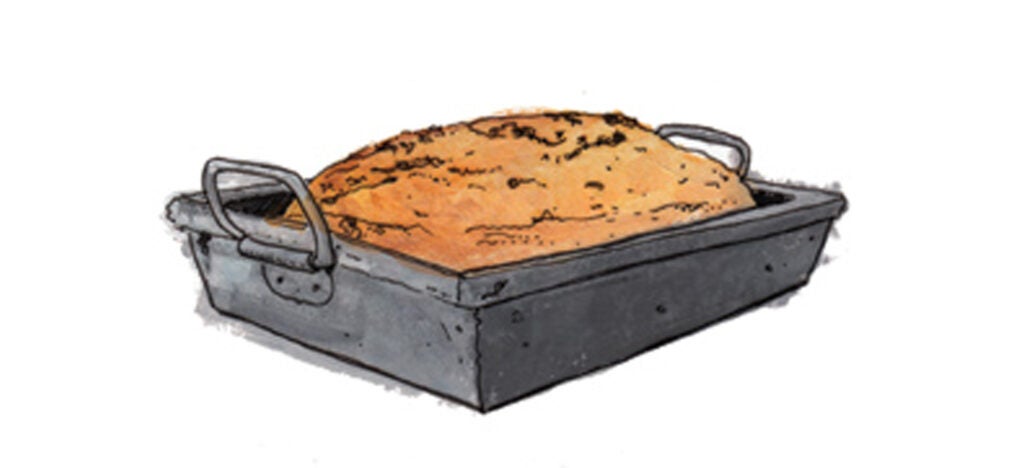 1800s Home bakers start baking bread in tins, rather than casting their formed loaves onto the floor of brick ovens.