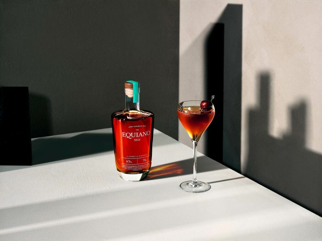 Equiano rum Manhattan cocktail